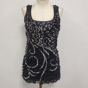 Vintage Absolute Angel Womens Y2K Fairy Grunge Tank Size M Ruffle Bias Artsy 90S